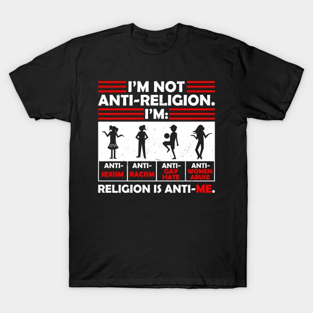 atheist religion Fsm atheists humor T-Shirt by QQdesigns